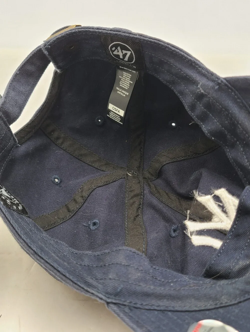 B55 MLB New York Yankees ‘47 Brand Adjustable Baseball Hat Cap Navy Blue OSFM
